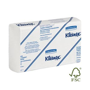 Kimberly-Clark Kleenex® Slimfold Towels. Towel Slimfold Wht 90/Pk24Pk/Cs, Case