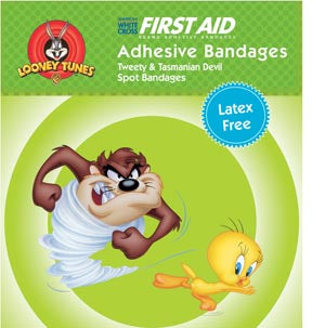 Dukal Nutramax Children‘S Character Adhesive Bandages. Bandage 7/8 Spot Tasmanian/Tweety 100/Bx 24Bx/Cs, Case