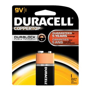 Duracell® Coppertop® Alkaline Retail Battery With Duralock Power Preserve™ Technology. Battery Alkaline Coppertop 9V12/Bx 4Bx/Cs Upc 09361, Case
