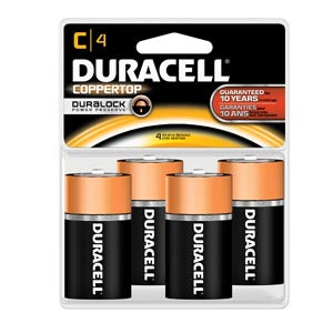 Duracell® Coppertop® Alkaline Retail Battery With Duralock Power Preserve™ Technology. Battery Alkaline Coppertop Cretail 4Pk 18Pk/Cs Upc 13848, Case