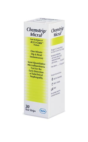 Roche Chemstrip® Urinalysis Products. Test Strips Chemstrip Micral30/Vial, Each