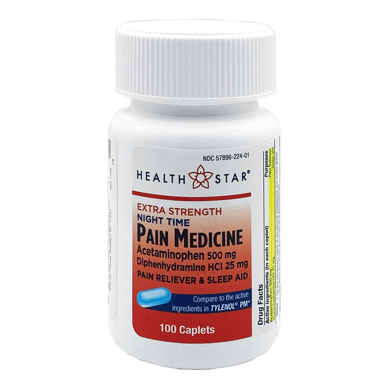 Health Star Nighttime Pain Reliever And Sleep Aid, Sold As 12/Case Geri-Care 224-01-Hst