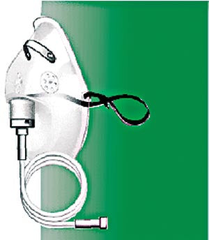 Mada Disposable Masks. Medium Concentration Oxygen Mask, Adult, 7 Ft No-Crush Oxygen Tubing, Single Patient Use, 50/Bx. , Box