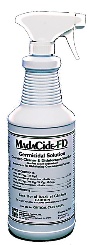 Mada Disinfectant/Cleaners. Madacide-Fd Disinfectant/ Cleaner, 32 Oz Spray Bottle, 12/Cs. , Case