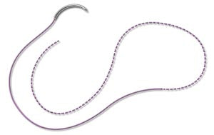 Surgical Specialties Look™ Office & Plastic Surgery Smallstitch™ Sutures. Suture Nylon Blk Mono 5-0 10C6 Ndl 1Dz/Bx, Box