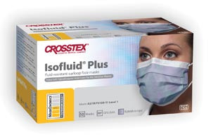 Crosstex Isofluid® Plus Earloop Mask. Mask Isofluid Plus Earloopkaleidoscope 50/Bx 10Bx/Ctn, Carton