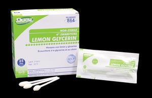 Dukal Lemon Glycerin Swabsticks. Swabstick Glycerin Lemon 3/Pk25Pk/Bx 10Bx/Cs, Case