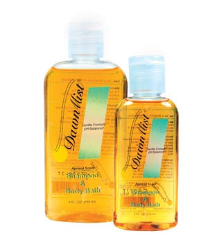 Dukal Dawnmist Shampoo & Body Wash. Shampoo/Body Wash 4 Oz Btlw/Flip Cap 96/Cs, Case