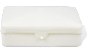 Dukal Dawnmist Soap. Soap Box, Plastic With Hinged Lid, Ivory, Holds Up To