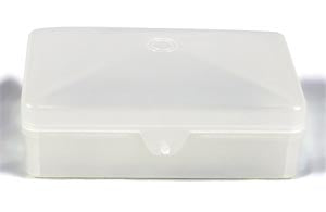 Dukal Dawnmist Soap. Soap Box, Plastic With Hinged Lid, Clear, Holds Up To