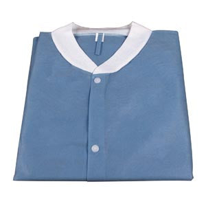 Dynarex Lab Coats. Lab Coat, Xx-Large, Dark Blue, No Pockets, 10/Bg, 3 Bg/Cs (Products Cannot Be Sold On Amazon.Com Or Any Other 3Rd Party Site). , Ca