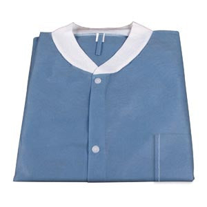 Dynarex Lab Jackets. Lab Jacket, Large, Dark Blue, Pockets, 10/Bg, 3 Bg/Cs (Products Cannot Be Sold On Amazon.Com Or Any Other 3Rd Party Site). , Case