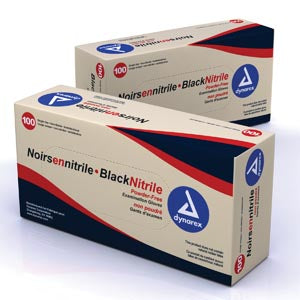 Dynarex Nitrile Exam Gloves. Exam Gloves, Black, Nitrile, Medium, Non-Sterile, 100/Bx, 10 Bx/Cs (Products Cannot Be Sold On Amazon.Com Or Any Other 3R