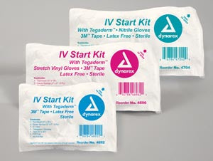 Dynarex Iv Start Kit. Iv Start Kit With Tegaderm, Sterile, Nitrile Gloves, 3M Tape, 50/Cs (Products Cannot Be Sold On Amazon.Com Or Any Other 3Rd Part