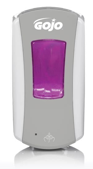 Gojo Ltx-12™ Dispensers. Dispenser, 1200Ml, Grey/ White, 4/Cs. Dispenser Ltx 1200Ml Grey/Wht4/Cs, Case