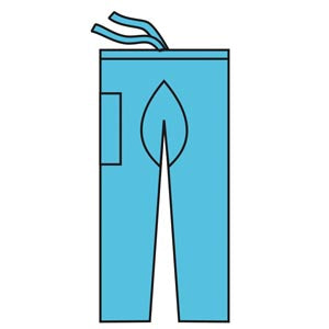 Halyard Scrub Suit. Scrub Pants, Blue, X-Large, 48/Cs (Us Only). Pants Scrub Blu Xl 48/Cs, Case