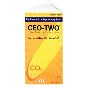 Beutlich Ceo-Two Laxative Suppositories. Laxative Suppositories 2/Bx, Box