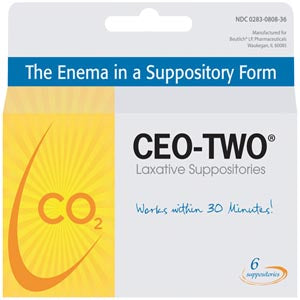 Beutlich Ceo-Two® Laxative Suppositories. Laxative Suppositories 6/Bx, Box