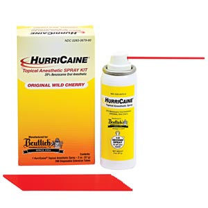 Beutlich Hurricaine® Topical Anesthetic. Un1950 Anesthetic Topical Spray Kitwild Cherry 2 Oz W/Tbes , Each