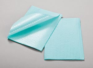 Tidi 3-Ply Tissue/Poly Towel & Bib. Towel 3Ply Tissue/Ply Whiterib Embossed 13X18 500/Cs, Case