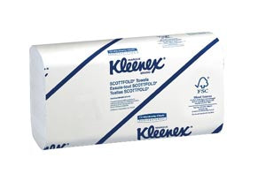 Kimberly-Clark Folded Towels. Kleenex® Scottfold Towels, 1-Ply, 120 Sheets/Pk, 25 Pk/Cs (24 Cs/Plt) (091451) (Products Cannot Be Sold On Amazon.Com Or