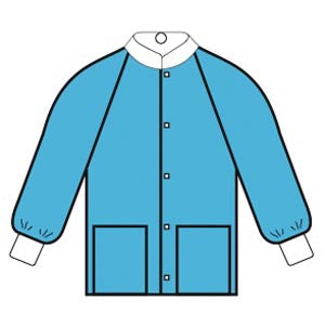 Halyard Jacket. Professional Jacket, Blue, Large, 24/Cs (Us Only). Jacket Professional Blu Lg24/Cs, Case