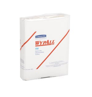 Kimberly-Clark Wypall® Wipers. Wypall X50, 10" X 12½" Hydroknit, ¼ Fold, 26/Pk, 32 Pk/Cs (Products Cannot Be Sold On Amazon.Com Or Any Other 3Rd Party