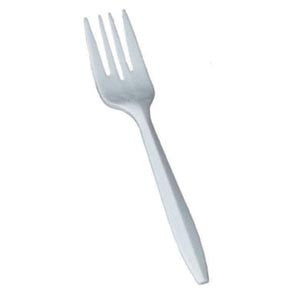 Bunzl/Primesource® Plastic Cutlery. Fork Polyprop Wht Medbulk Pk 1000/Cs (Drop), Case