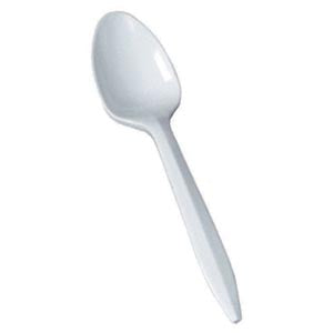 Bunzl/Primesource® Plastic Cutlery. Spoon Polyprop Wht Medbulk Pk 1000/Cs (Drop), Case