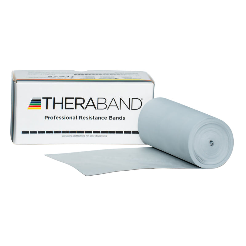 Theraband® Exercise Resistance Band, Silver, 6 Inch X 6 Yard, 2X-Heavy Resistance, Sold As 1/Each Performance 20070