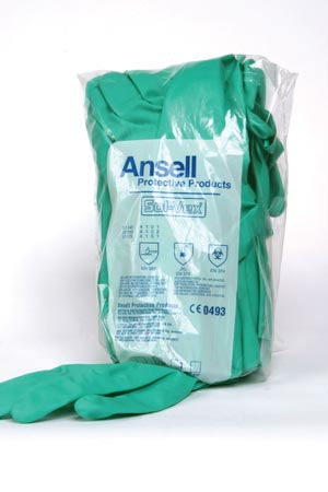 Ansell Sol-Vex® Nitrile Chemical Protection Gloves. Glove Chem Protection Nitrilesz 9-9 1/2 12Pr/Bg 12Bg/Cs, Case