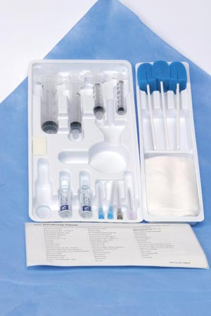 Avanos Universal Block Tray. Tray Includes: 18G X 1½" Needle, 22G X 1½" Needle, 25G X 1½" Needle, 3Cc Plastic Syringe, 5Cc Plastic Syringe, 10Cc Plast