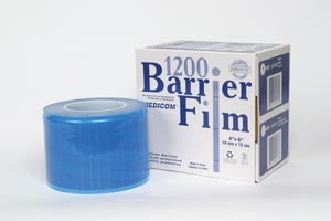 Medicom Barrier Film. Barrier Film, 4" X 6", Blue, 1200/Rl, 8 Rl/Cs (Not Available For Sale Into Canada). Film Barrier 4X6 Sheet Blu1200/Rl 8Rl/Cs, Ca