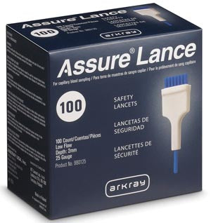 Arkray Assure® Lance Low Flow Lancets. Lancet Low Flow 25G Assure100/Bx, Box