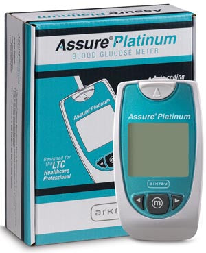 Arkray Assure® Platinum Blood Glucose Monitoring System. Blood Glucose Meter Assureplatinum Meter Only (Drop), Each
