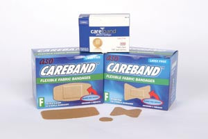 Aso Careband™ Fabric Adhesive Strip Bandages. Bandage Adh Fabric Spots 7/8100/Bx 12Bx/Cs, Case