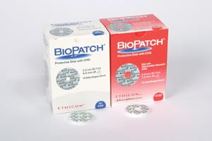 Ethicon Biopatch™ Antimicrobial Dressing. Dressing Disk Antimcrbl 1In Biopatch 4Mm St 10/Bx 4Bx/Cs, Case