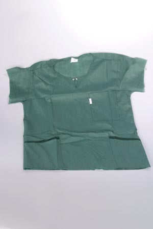 Molnlycke Barrier® Wearing Apparel - Scrub Shirts. Scrub Shirt Slate Grn Lg12/Bg 4Bg/Cs, Case