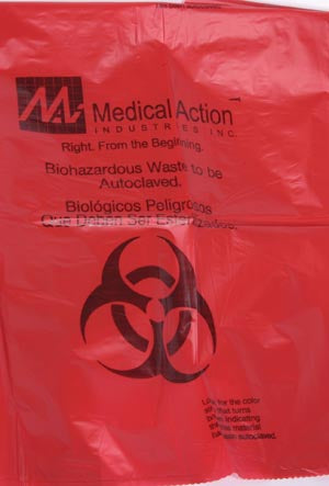 Medegen Autoclavable Biohazard Bags. Bag Autoclave Biohaz Wasteflt Pk Twst Tie 100/Cs, Case