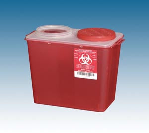 Plasti Big Mouth Sharps Containers. Sharps Container Red 8 Qtbig Mouth 20/Cs, Case