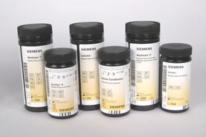 Siemens Reagent & Control Strips. Strips Reagent Labstix(10337069)100/Btl Exp_Nr_, Bottle