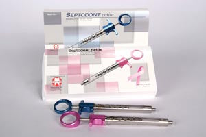 Septodont Petite Aspirating Syringe. Syringe Aspirating Petite Pink, Each