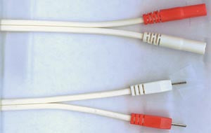 Canadian Medical Leadwires - Sheathed Banana Series. Leadwire Dual Sheath Banana120 Lead Ivry Red/Red (Drop), Each