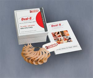 3 Point Products Oval-8® Finger Splints. Set Sizing Finger Splint Oval81 Ea Sz 2-15, Each