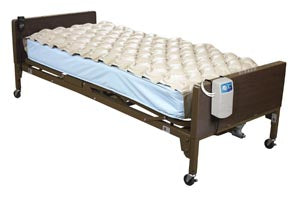 DRIVE MEDICAL MED AIRE PRESSURE PREVENTION, FIXED PRESSURE PUMP & DELUXE PAD, 78" X 34" X 2½"  , 14002E