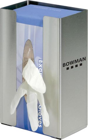 Bowman Stainless Steel Glove Dispenser. Dispenser Glove 1 Bx6.5X10X3.75 Stainles, Each