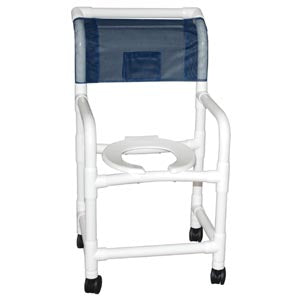 Mjm Echo Line Hampers. Echo Shower Chair, 18" Internal Width, 3" Twin Casters, 250 Lb Capacity. , Each