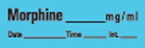 Timemed Anesthesia Drug Syringe Tape Labels. , Roll