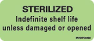 Timemed Medvision® Labels. Sterilized Indefinite Shelf Life Unless Damaged Or Open Labels For Central Service, 2¼" X 1", Fluorescent Green, 420/Rl. , 