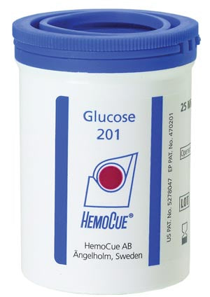 Hemocue Glucose 201 Analyzer & Accessories. Microcuvettes Glucose 201Perishable/Refrigerate 100/Bx, Box
